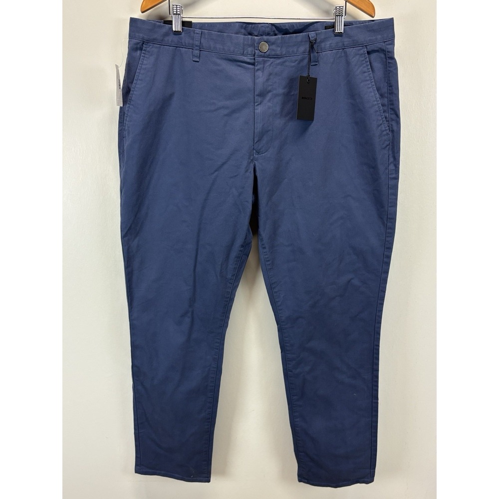 NEW! Bonobos Stretch Washed Chino Pants Sz 40x32 Slim Mens Blue 5 Pocket